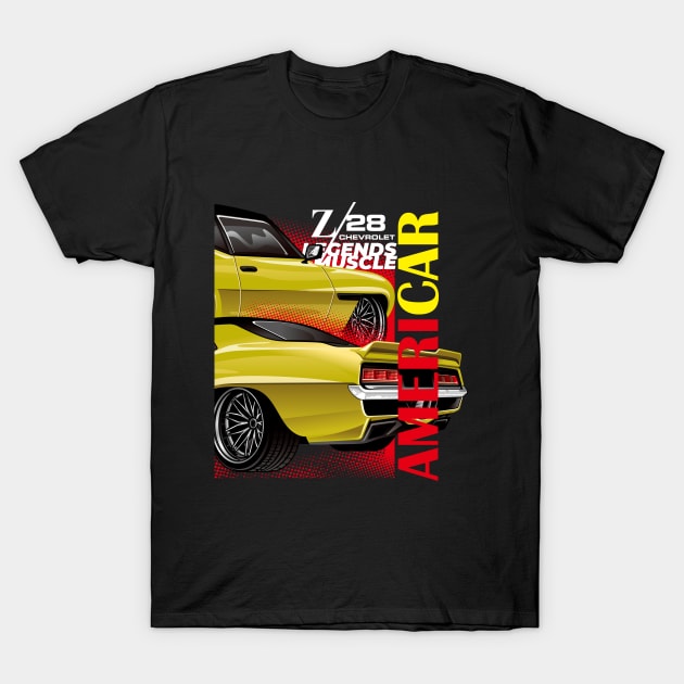 Camaro muscle car T-Shirt by Tjhtt Autoarts